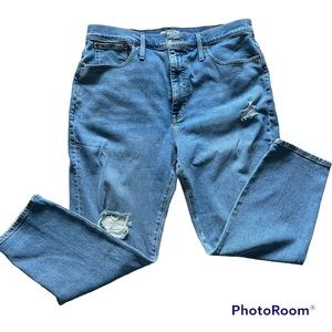 Madewell Blue Distressed Women Jeans